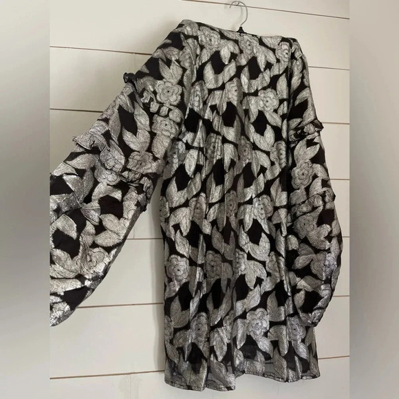 NWOT Jen's Pirate Booty/Free People Rising Star Metallic Mini Dress XS - Picture 11 of 11